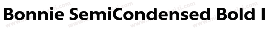 Bonnie SemiCondensed Bold Ita字体转换